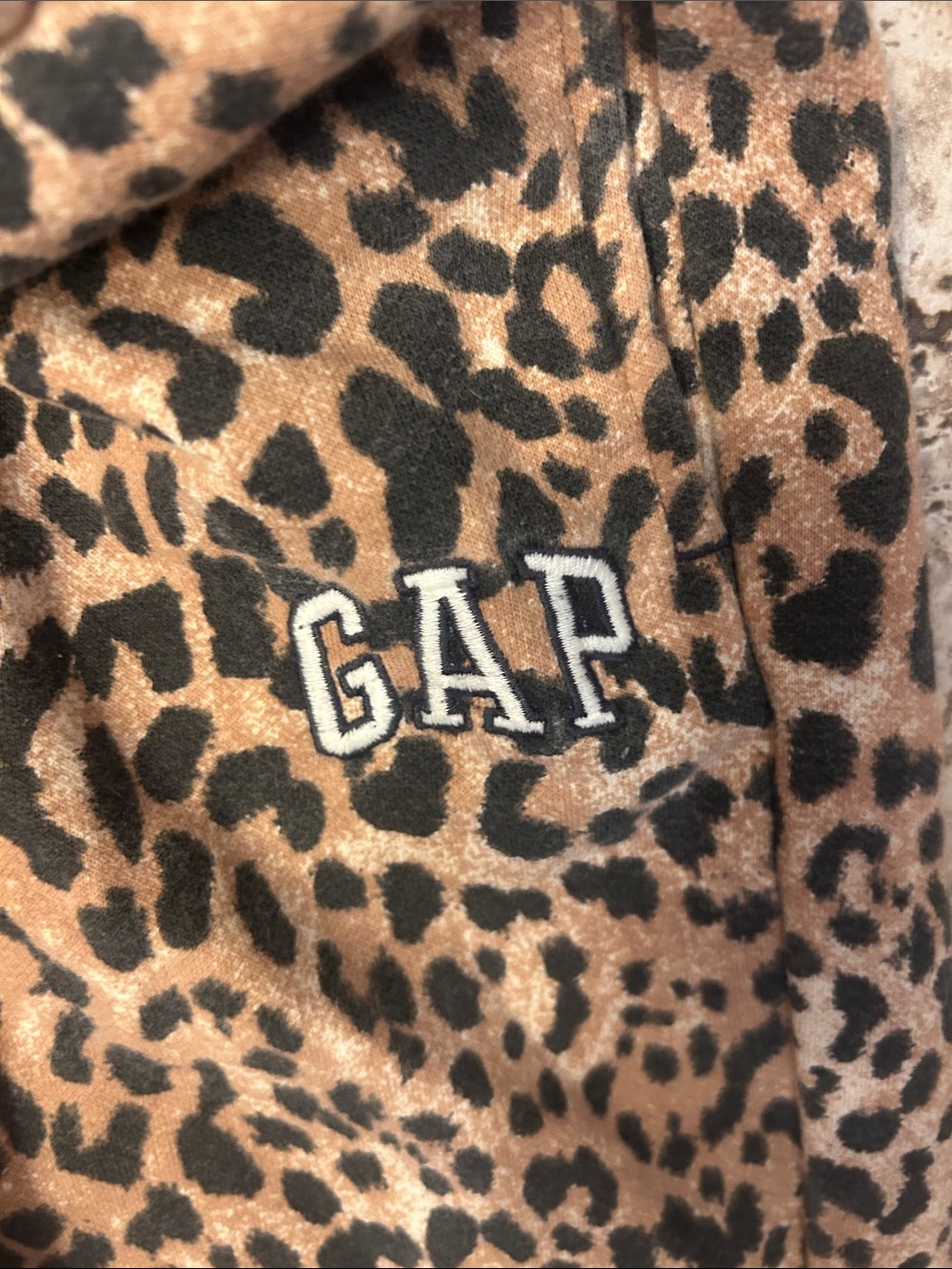 GAP Kids Leopard Print Hoodie & Jogger Set - Brown and Black. - Picture 4 of 7